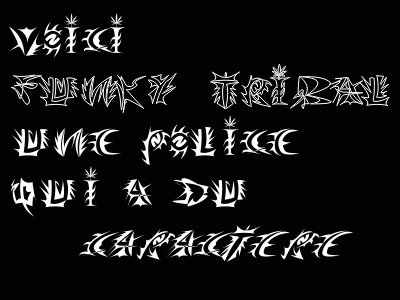 Font Funky tribal